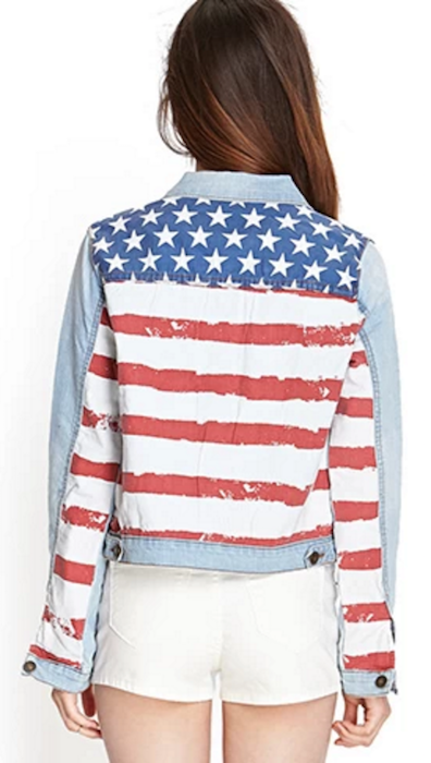 American Flag Denim Jacket